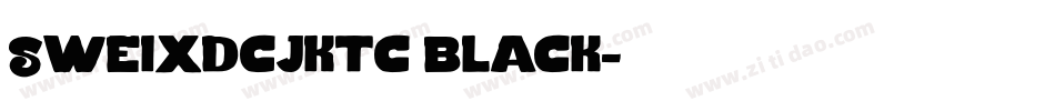 Sweixdcjktc black字体转换